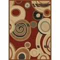 Sleep Ez City Ritz Claret Area Rug SL3082669